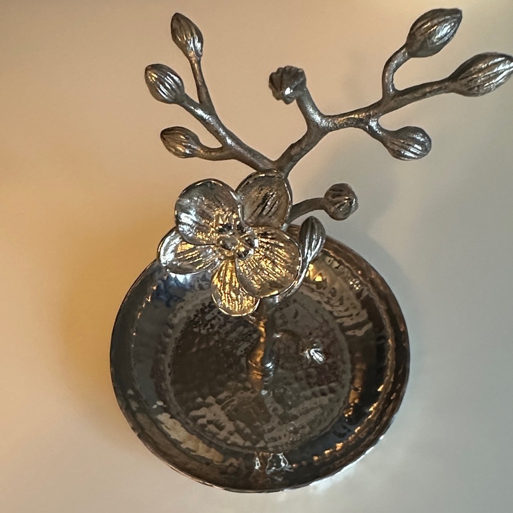 Michael Aram white orchid ring dish